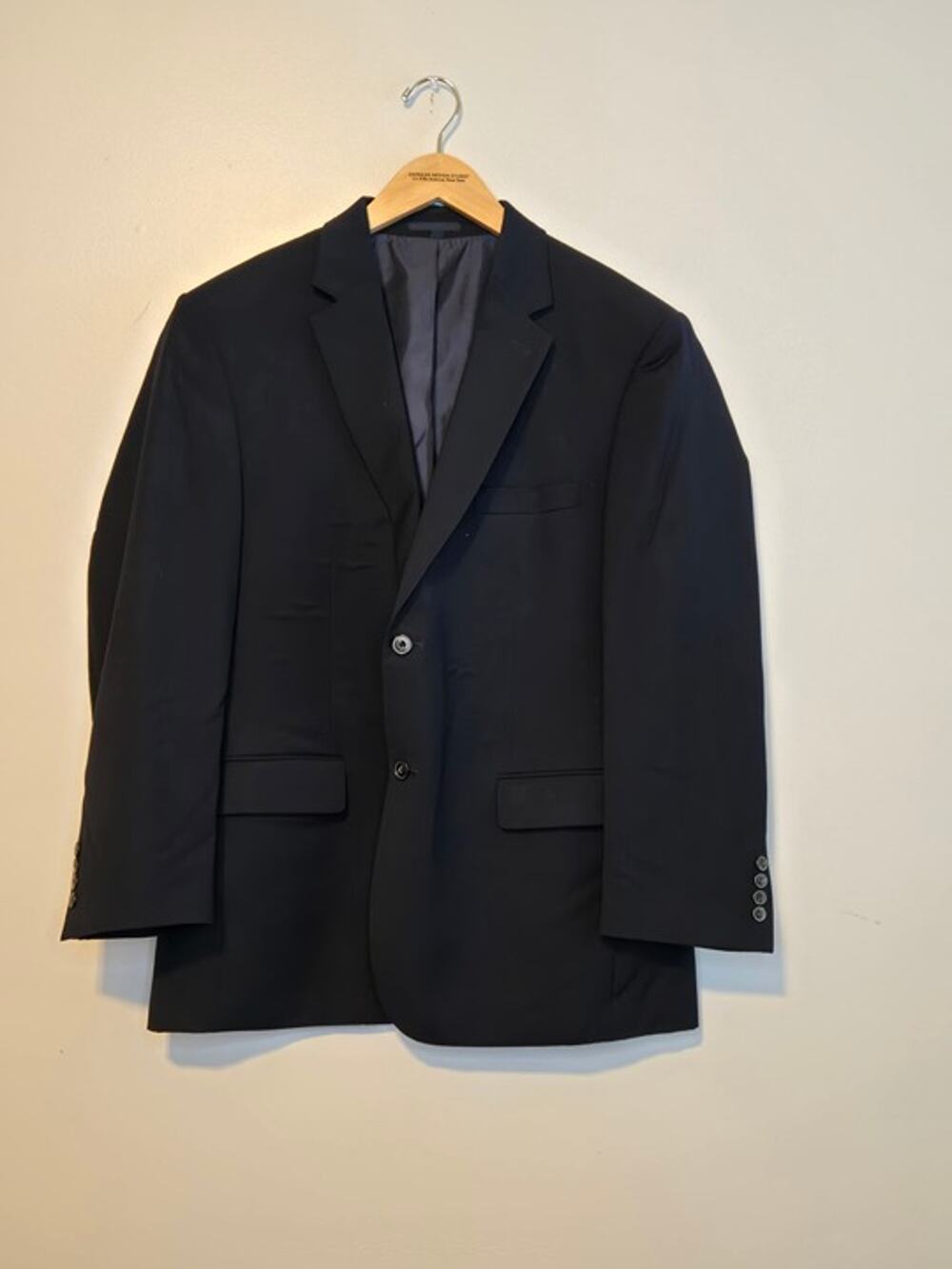 Jos. A. Bank 1905 Navy Blazer Tailored Fit 44R Wool Stretch Blend